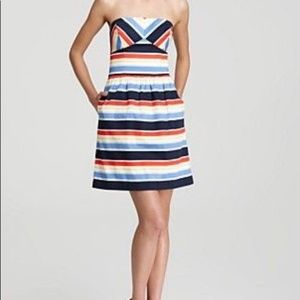 Vineyard Vines Strapless Stripe Dress with Pockets Size 0